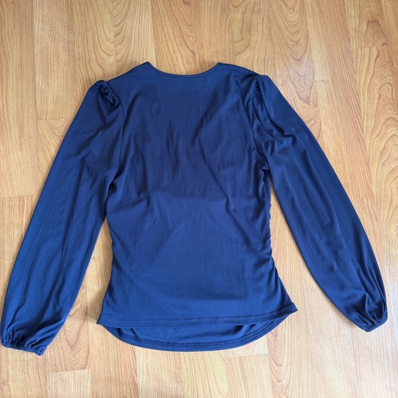 GRACE KARIN Women’s Navy V-Neck Long Sleeve Blouse Size Medium - Picture 8 of 8